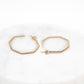 14k Octagon Hoop