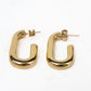 14k Puffy J Hoop