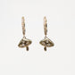 14k Drop Mushroom Huggies