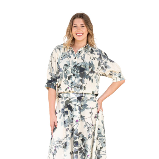 Cotton Floral Blouse