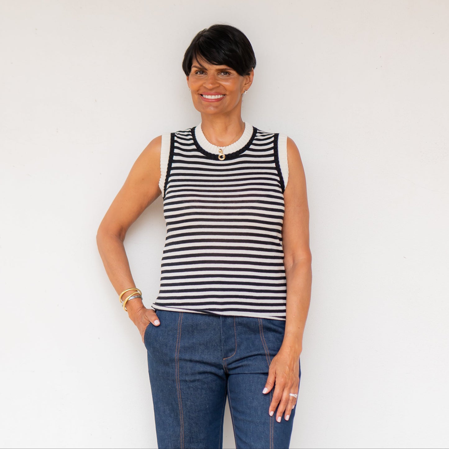 Stripe Knit Top
