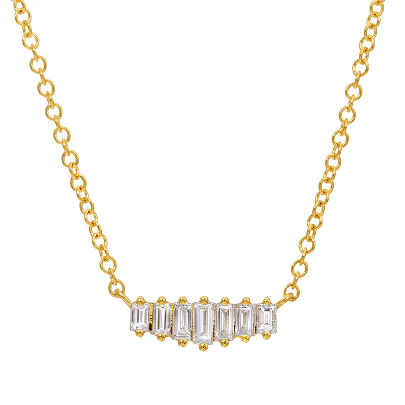 Heartbeat Baguette Necklace