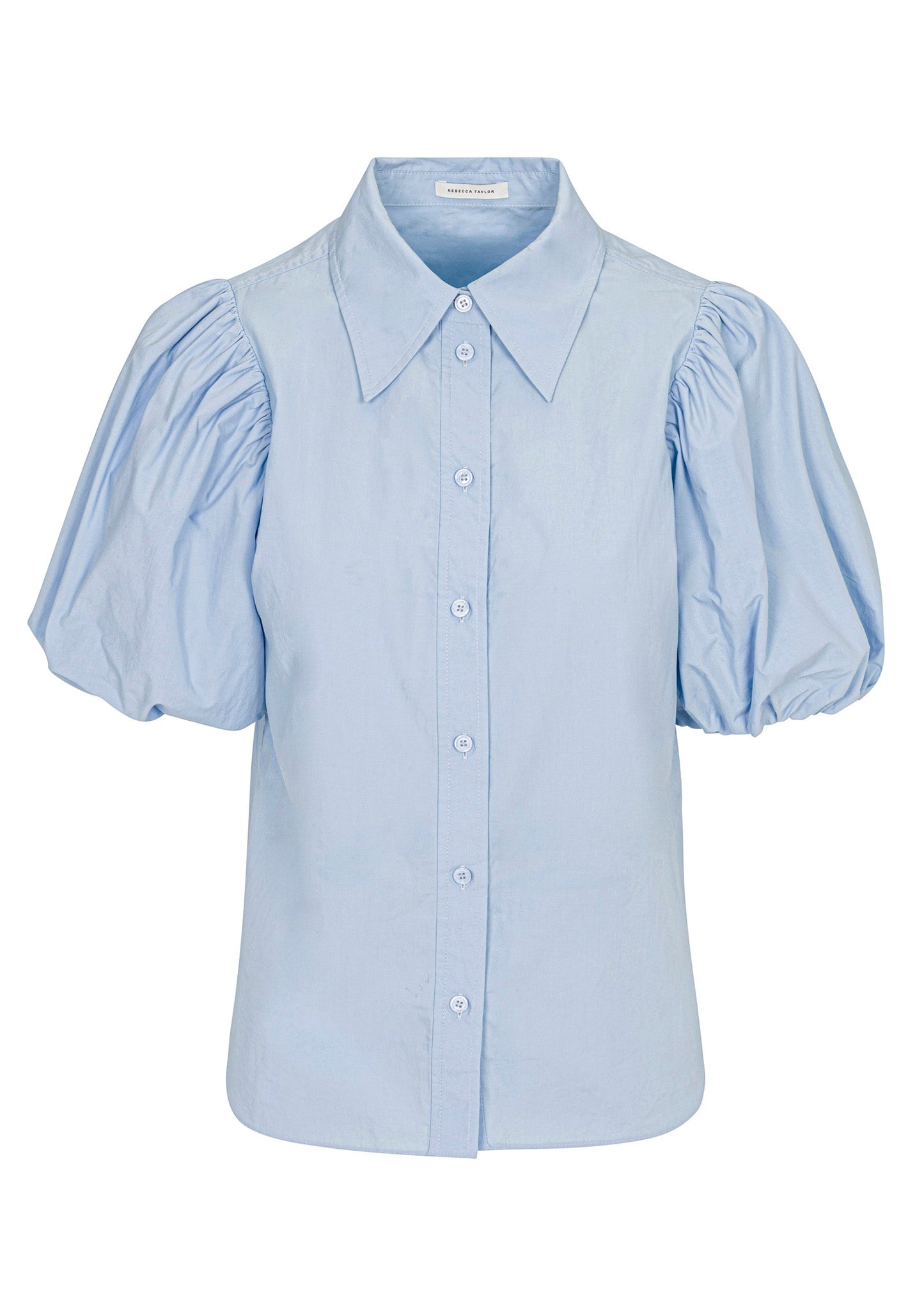 puff sleeve dress shirt Short puff sleeve shirt - 34