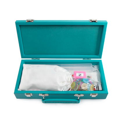 Mini Travel Mahjong Set - Teal