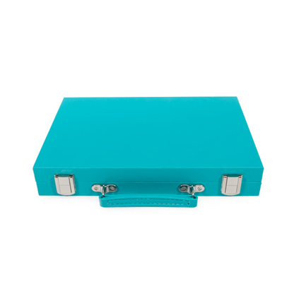 Mini Travel Backgammon - Teal