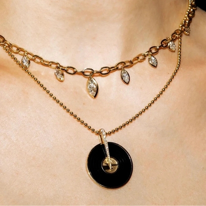 Spinning Record Pendant