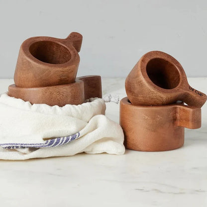 French Bistro Wood Measuring Cups