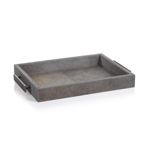 Aspen Rectangular Tray w. Handles - Grey – Hearth and Soul