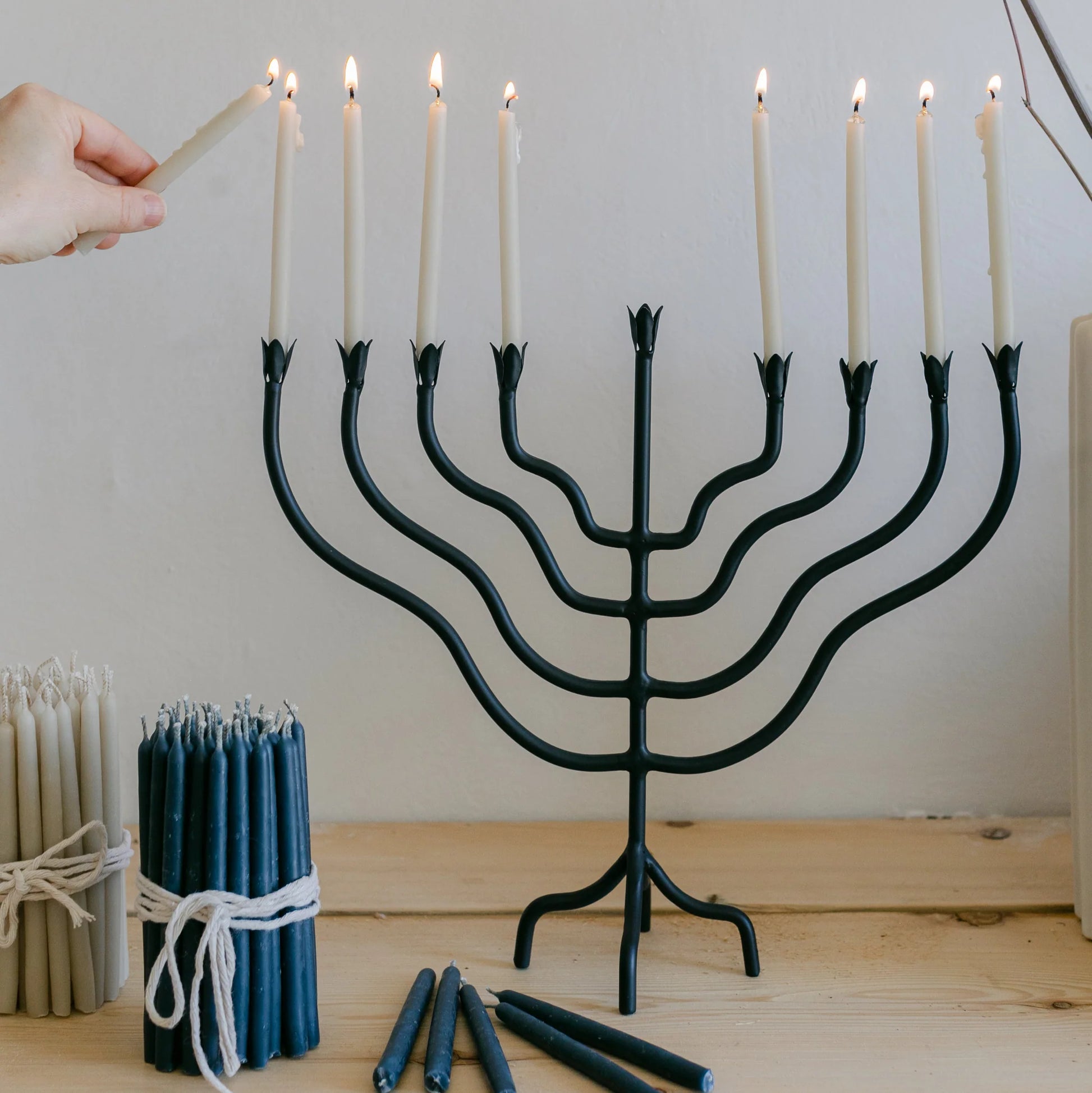 Beeswax Dipped Hanukkah Candles