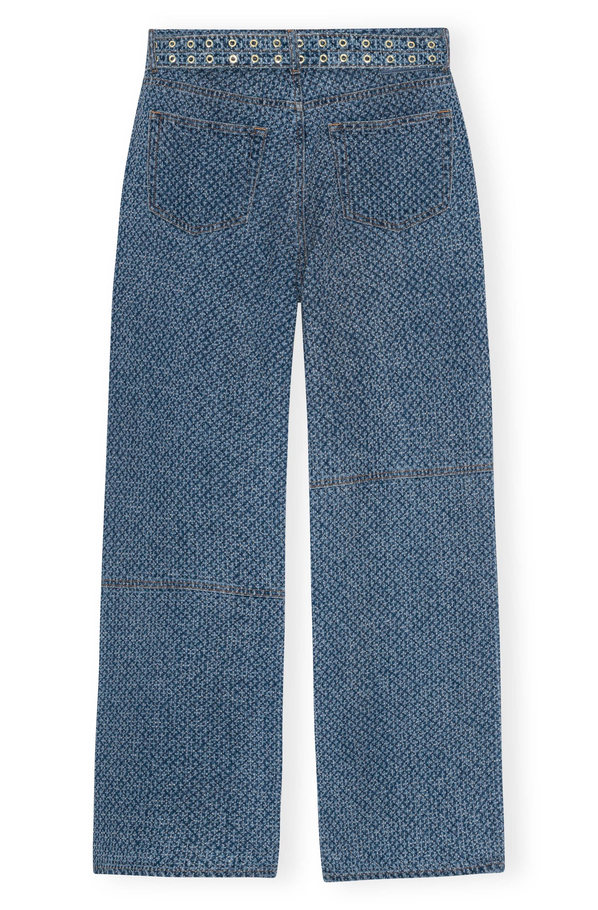 Fluffy Denim Izey Belted Pant