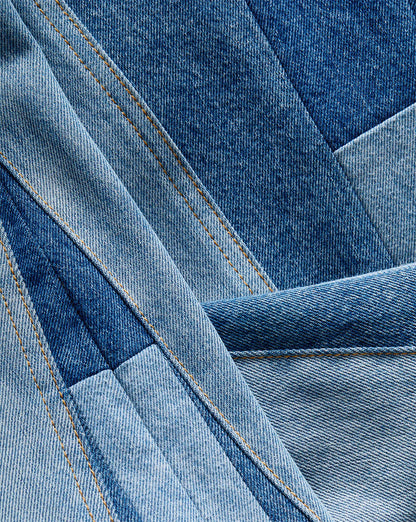 Vicki Patchwork Wide Leg Jean