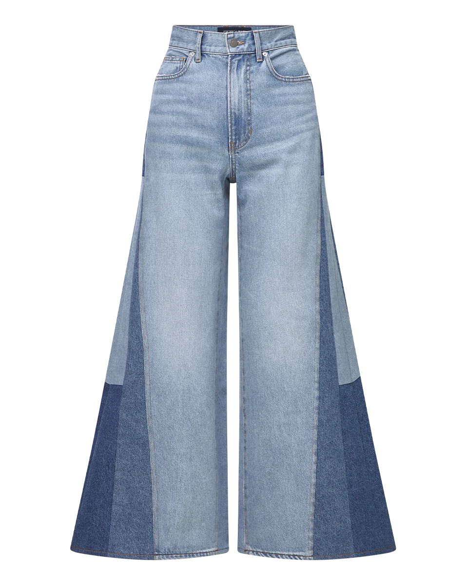 Vicki Patchwork Wide Leg Jean