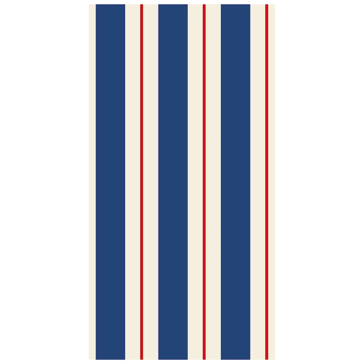 Navy & Red Awning Stripe Guest Napkin - Pack of 16