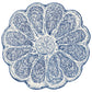 Die-cut Blue Oyster Plate Placemat - 12 Sheets