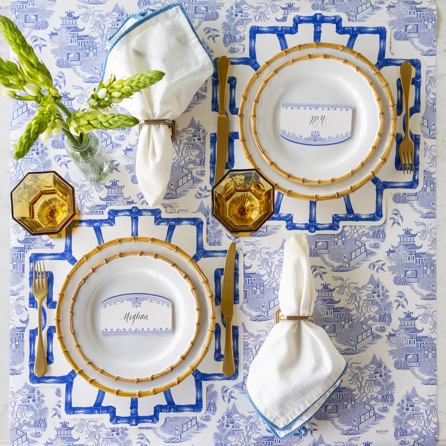 Die-cut Bamboo Placemat - 12 Sheets