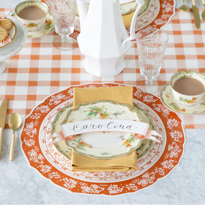 Die-cut Pumpkin Regal Placemat - 12 Sheets