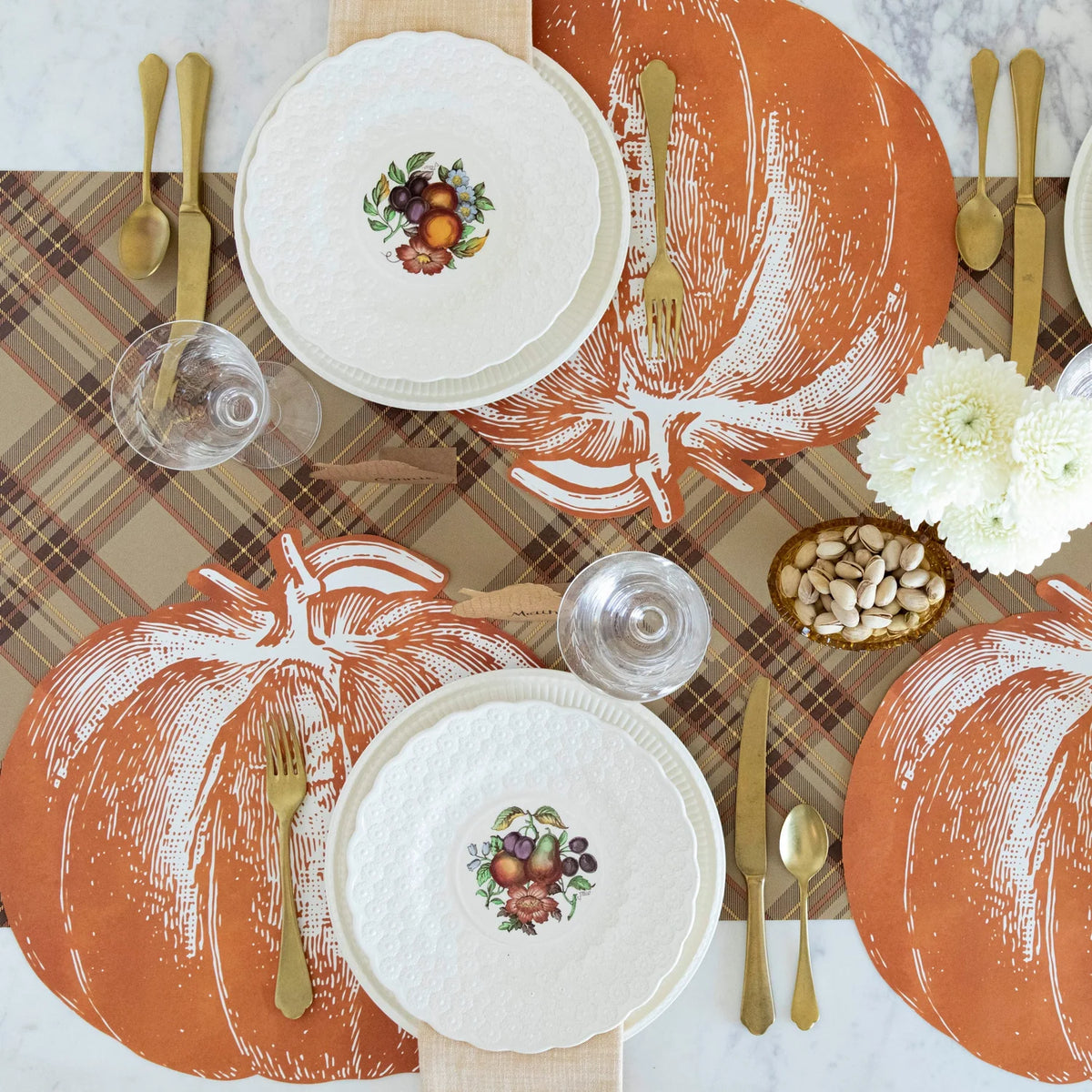 Die-cut Pumpkin Placemat - 12 Sheets