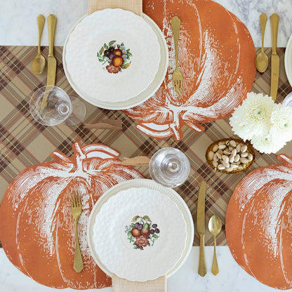 Die-cut Pumpkin Placemat - 12 Sheets