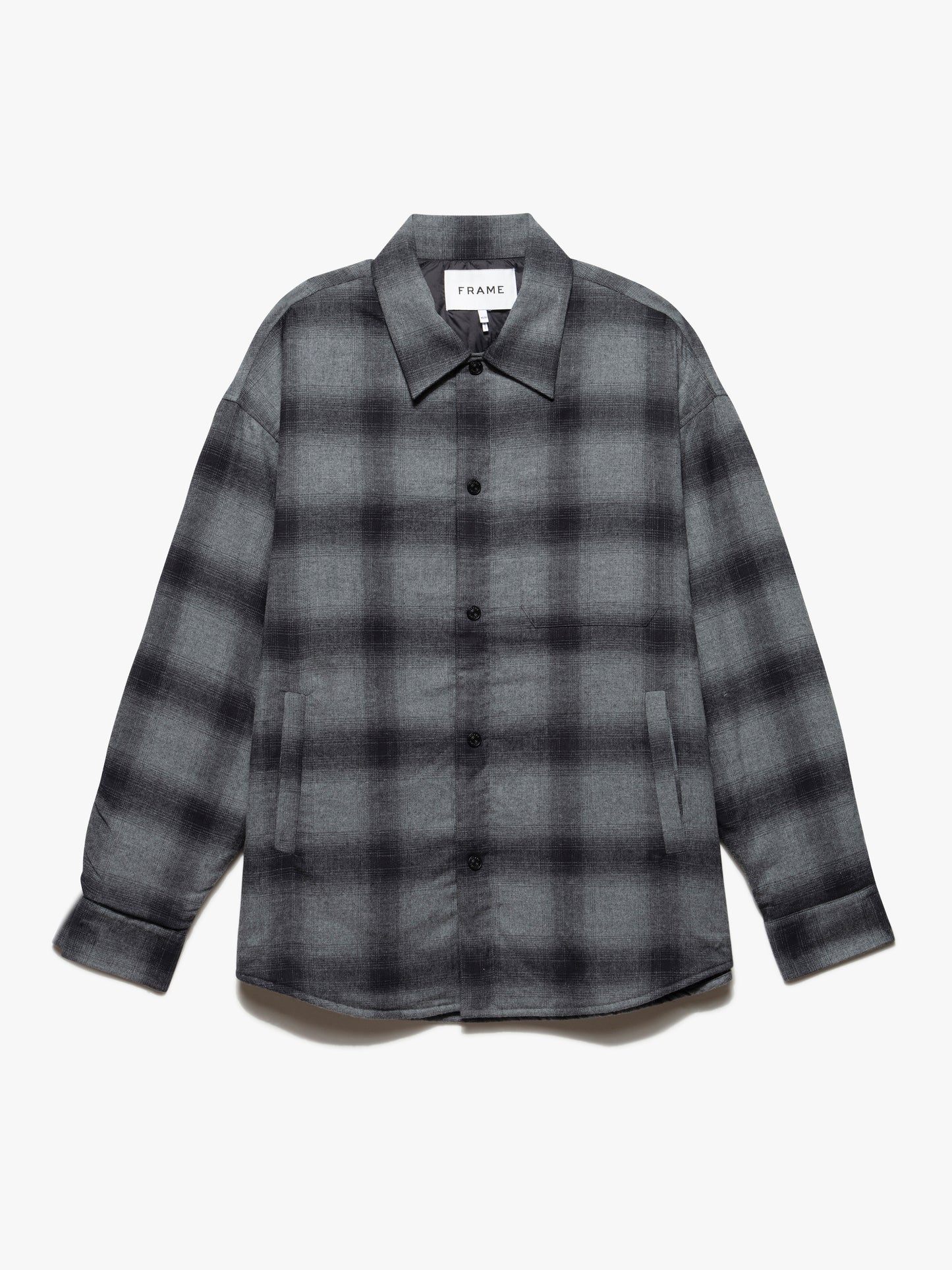 Light Weight Padded Plaid Overshirt