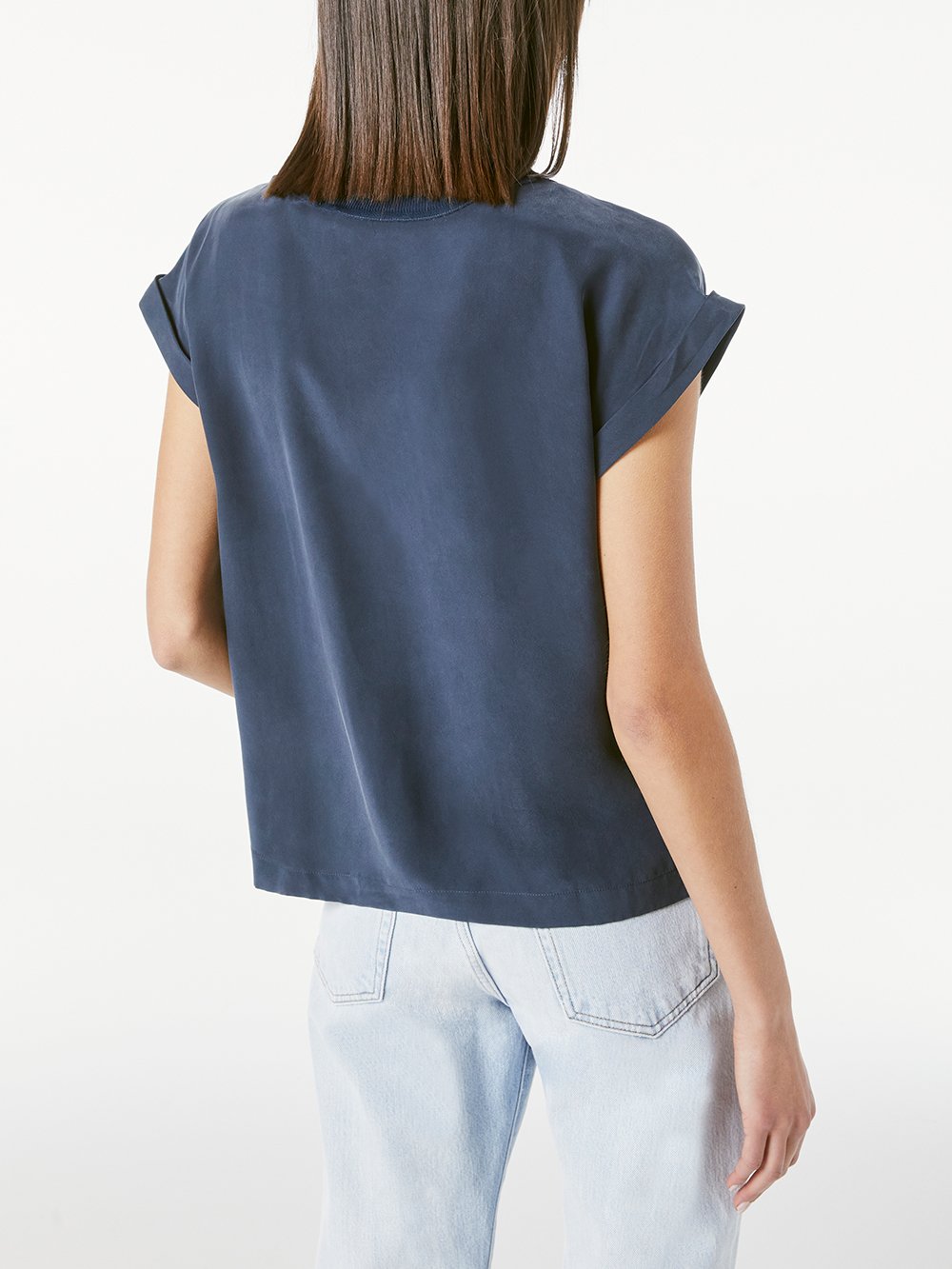 Washable Oversized Silk Tee