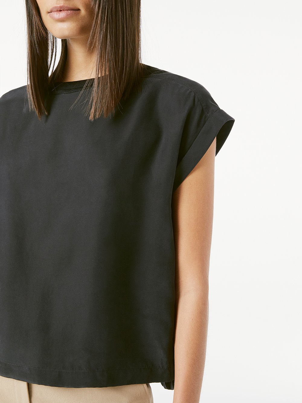 Washable Oversized Silk Tee