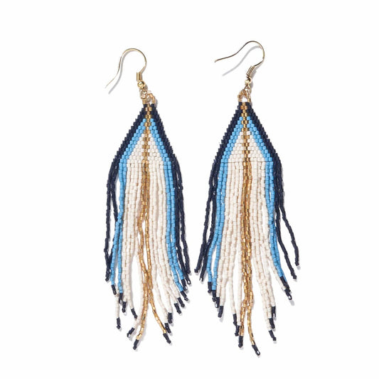 Jane Triangle Fringe Earrings