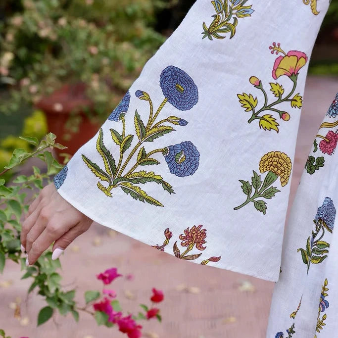 Lugano Maxi Dress - Multi Botanical