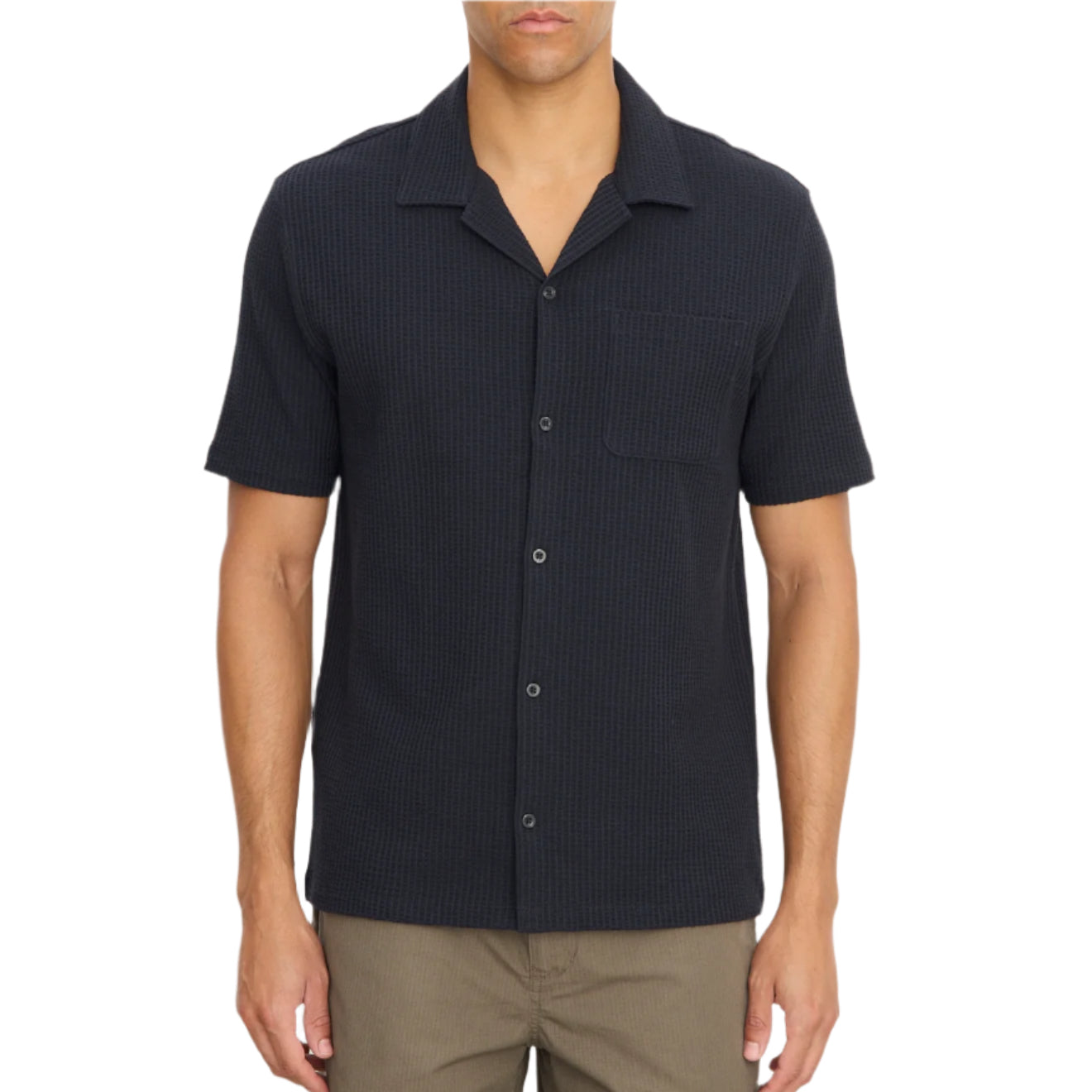 Seersucker-Knit Cotton Cabana Shirt
