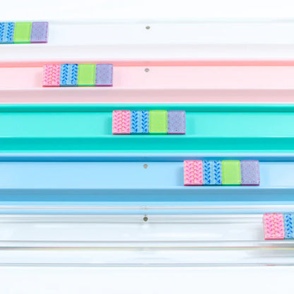 MAHJONG RACKS | Premium Acrylic | 4 Racks + 4 Rectangular Pushers