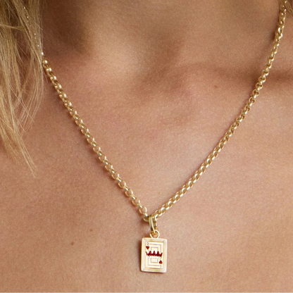 Groovy Diamond Card Hinged Charm