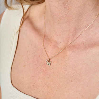 Diamond Butterfly Mini Charm