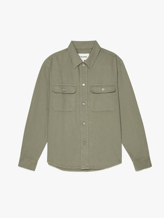 Textured Terry Overshirt