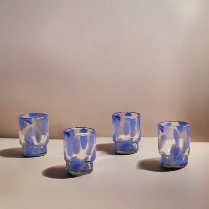 Marta Stackable Glass - Blue & Clear