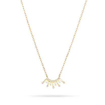 Pave Crown Necklace