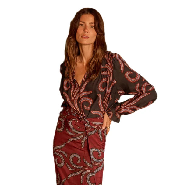 Georgia Top - Feather Black