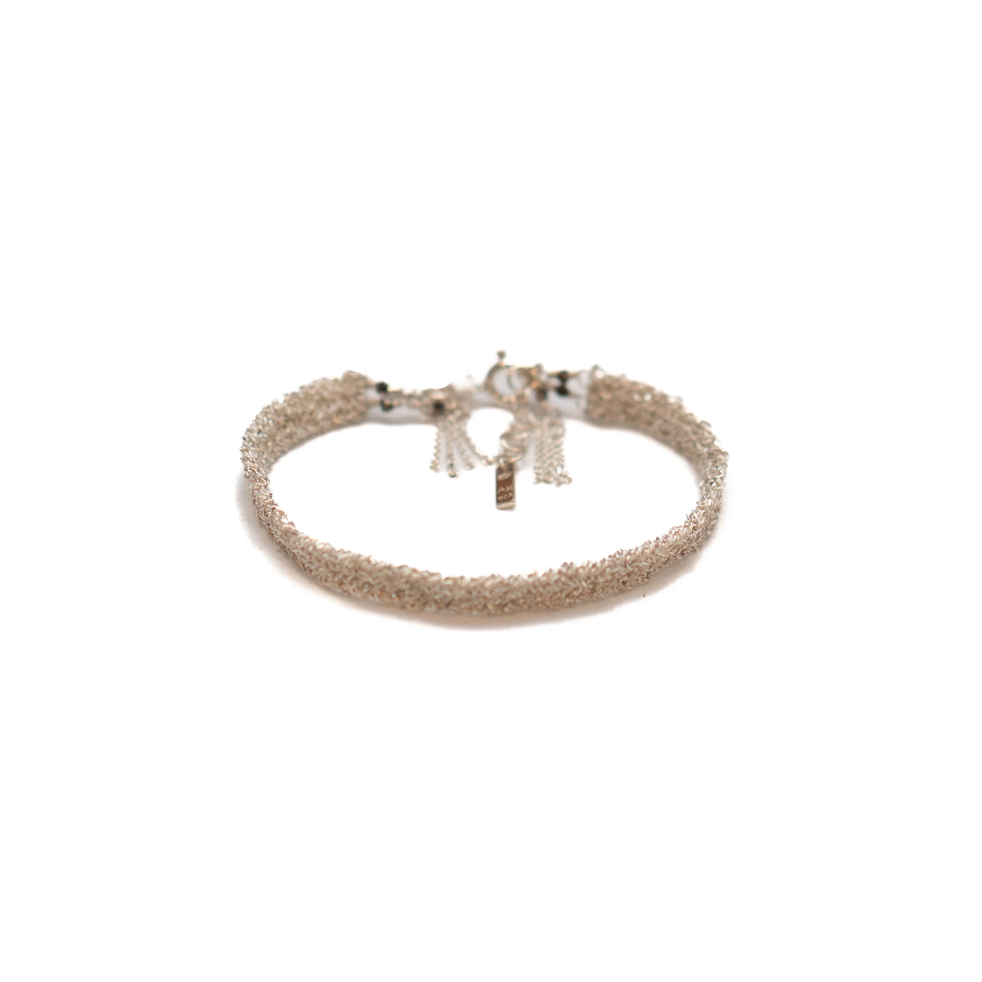 No. 183C Bracelet Silver | White