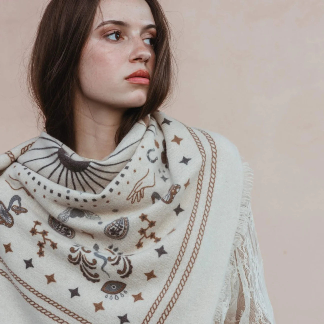 Cosmic Rodeo Cashmere Sweater Wrap