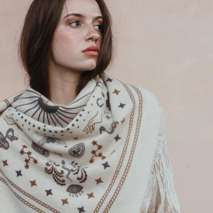 Cosmic Rodeo Cashmere Sweater Wrap