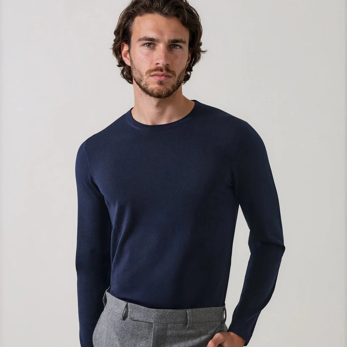 Extra-Fine Merino Crewneck Sweater