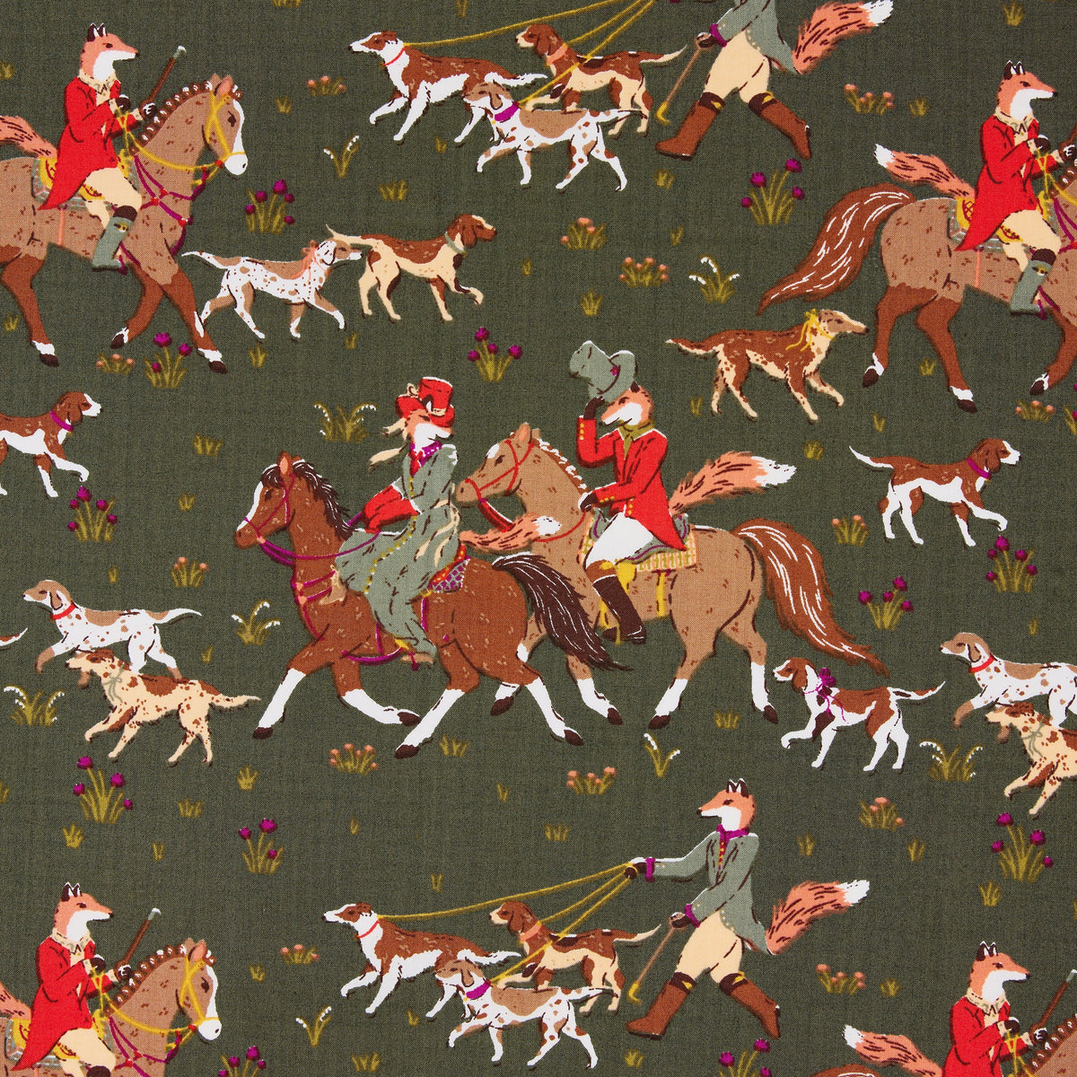 Long PJ Set - Fox Hunting | Pine