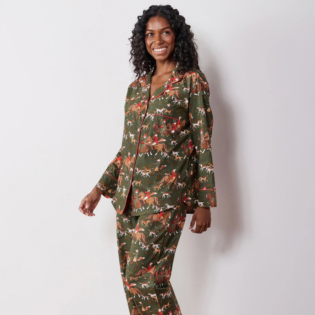Long PJ Set - Fox Hunting | Pine