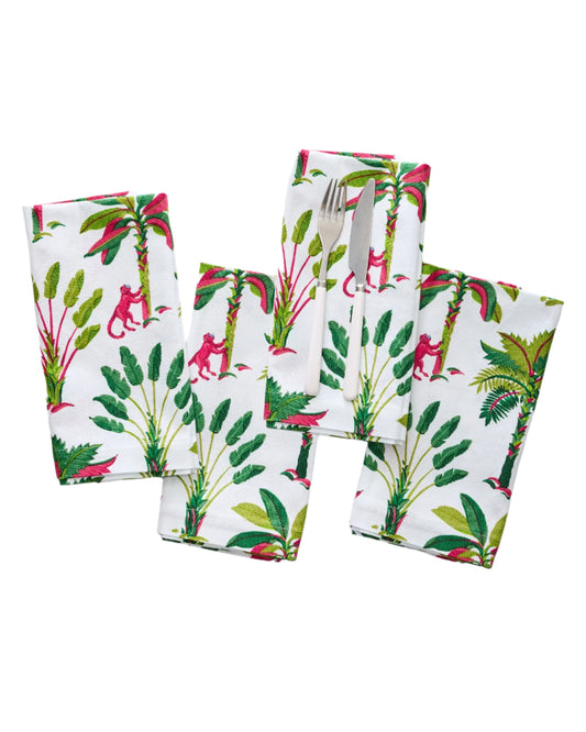 Royal Palms Dinner Napkins - Set of 4