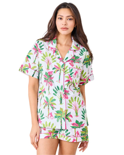 Royal Palms Short PJ Set