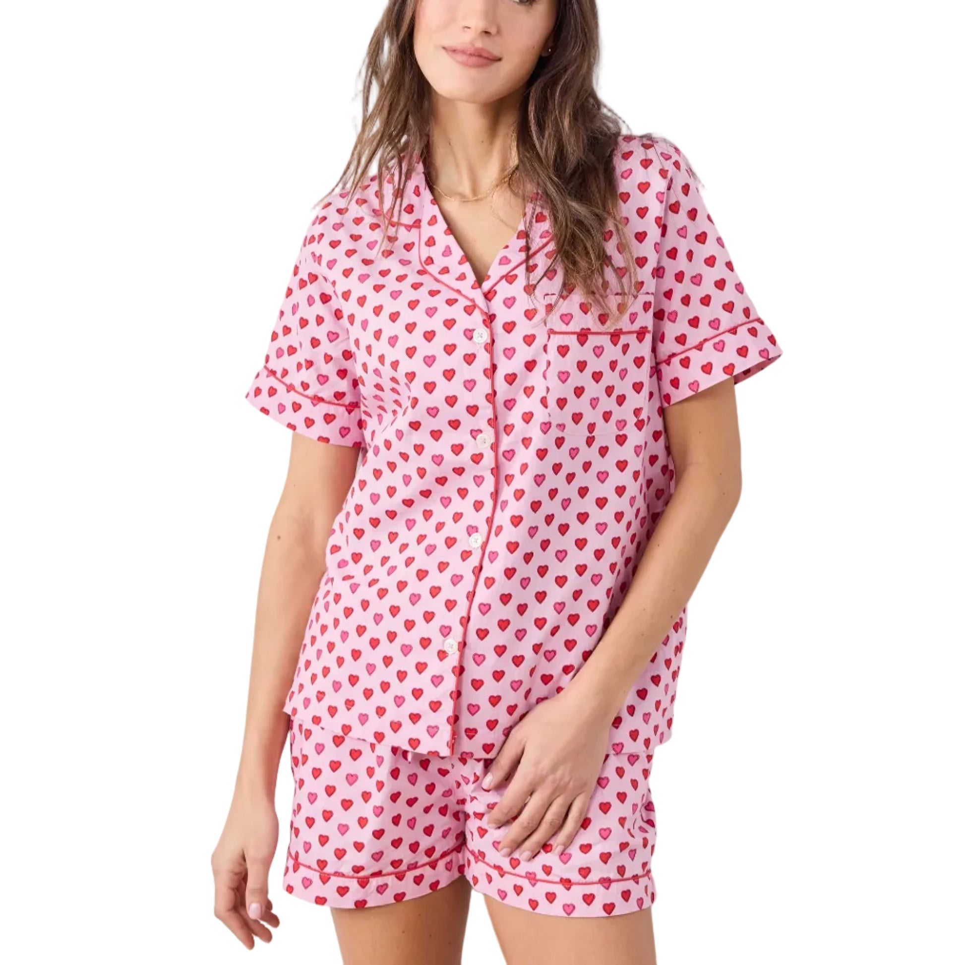 Short PJ Set - Mini Candy Hearts