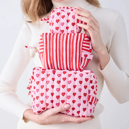 Three's The Best Pouch Set - Mini Candy Hearts