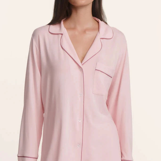 Gisele Long PJ Set - Pale Pink | Fig