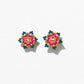 Seed Bead Flower Post Earring