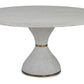 Parrot Dining Table - Country White Oak + Brass