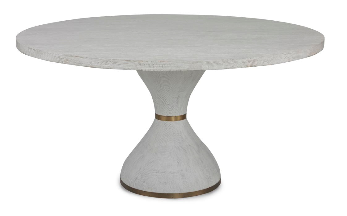 Parrot Dining Table - Country White Oak + Brass