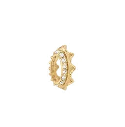 Pave Crown Mini Bead